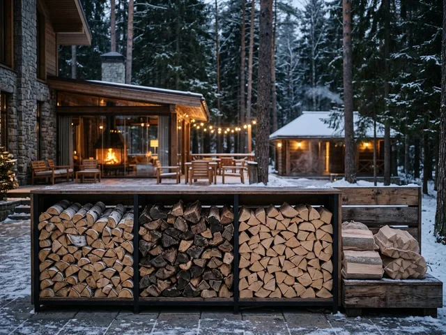 Дрова для загородной гостиницы в Южно-Сахалинске